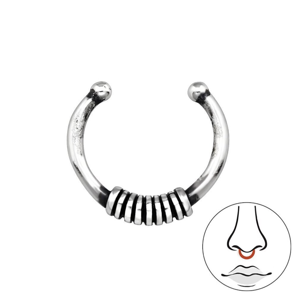 Sterling Silver Bali Nose Ring 5mm